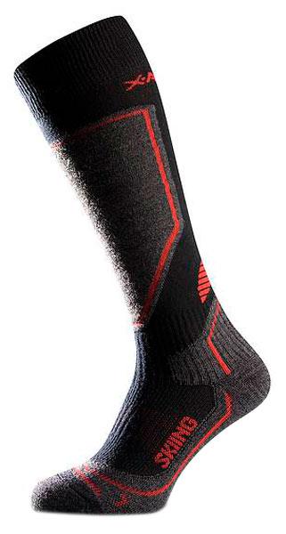 Foto Calcetines X-action Skiing Red Merino Black/red Unisex foto 153674