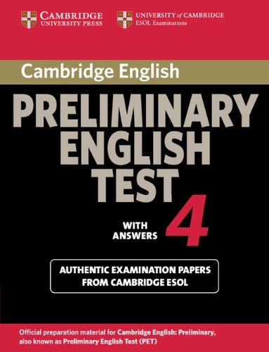 Foto Cambridge Preliminary English Test 4 Student's Book with Answers: Examination Papers from the University of Cambridge ESOL Examinations (PET Practice Tests) foto 722527