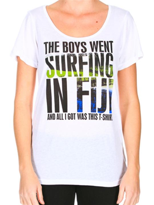 Foto Camiseta Mujer Volcom Fiji Pro Boyfriend Blanco foto 54901