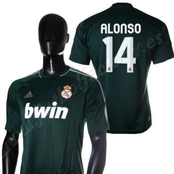 Foto Camiseta real madrid alonso 3ª champions league 2012/2013 verde adidas foto 568