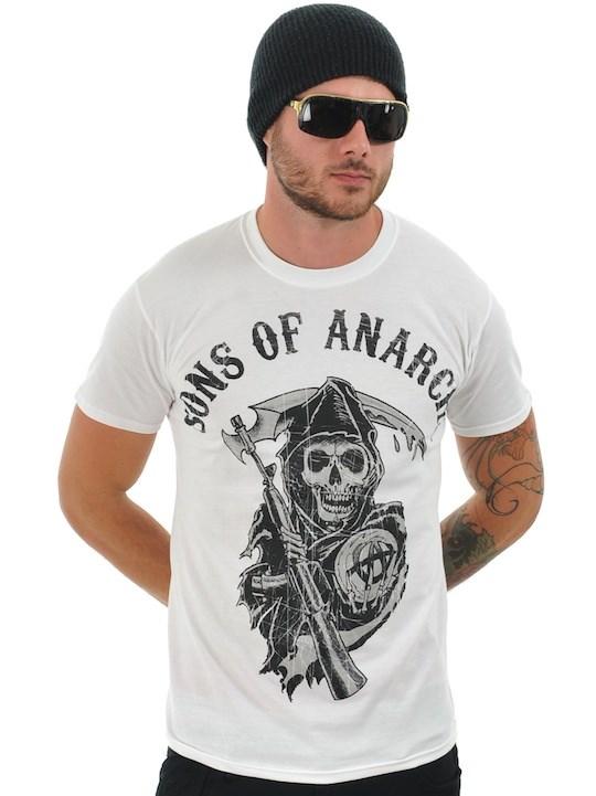 Foto Camiseta Sons of Anarchy Fear The Reaper Blanco foto 942920