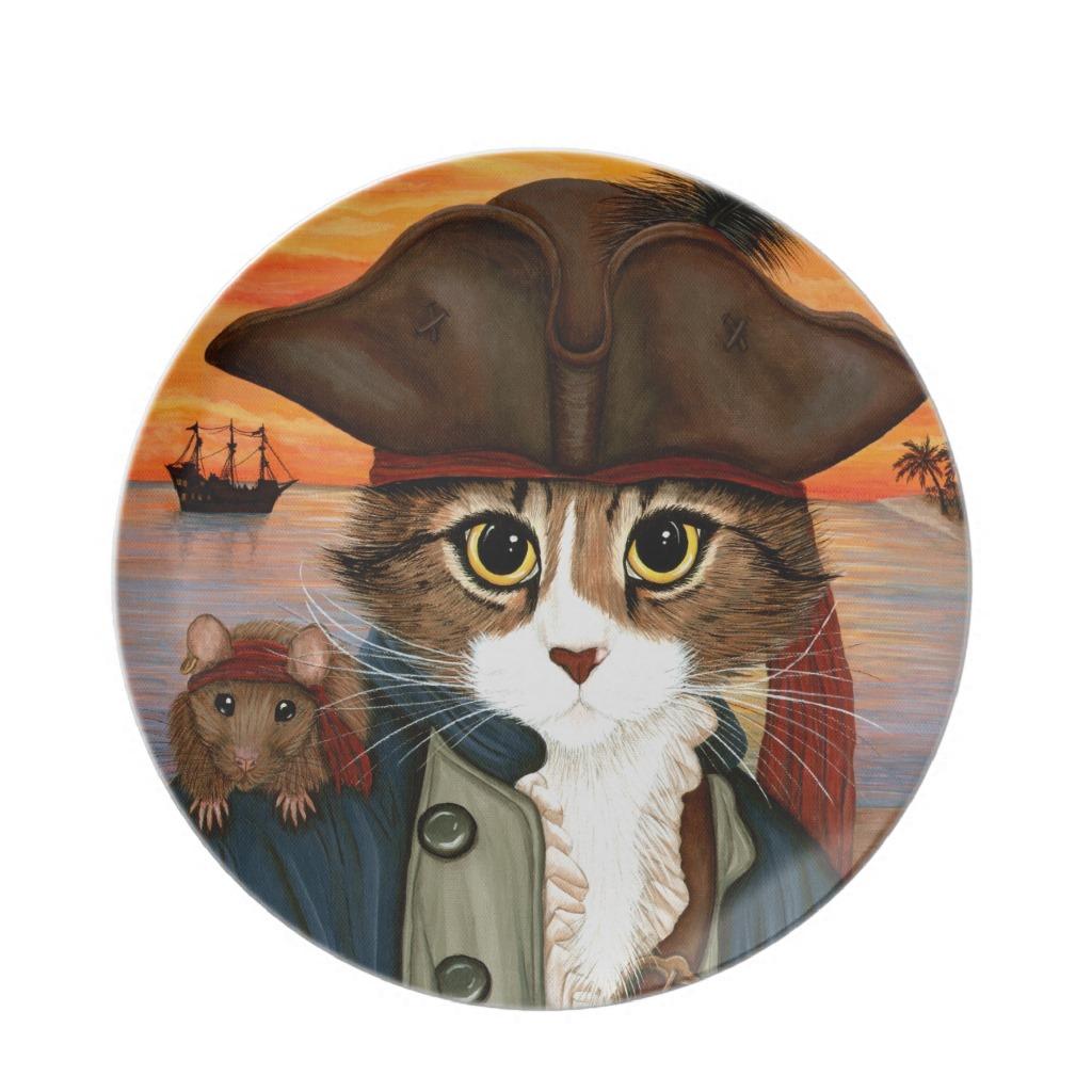 Foto Capitán Leo, gato del pirata y placa del arte de l Platos De Comidas foto 948378