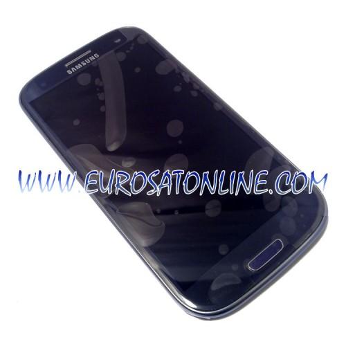 Foto Carcasa Superior Digitalizador Display Samsung Galaxy S3 i9300 Azul foto 274343