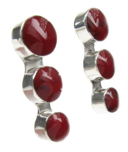 Foto Cavendish French Sterling Silver and Formed Red Jasper 'Smarties' ... foto 578527