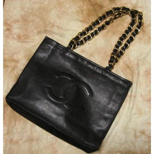 Foto Chanel Black Leather Shoppers Tote foto 123341