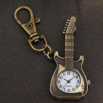 Foto colgante llavero llave metal forma guitarra reloj 57 mm foto 234731