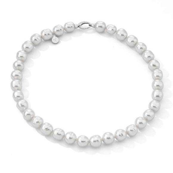 Foto Collar Majorica plata rodiada 50/12 perla blanca foto 702520