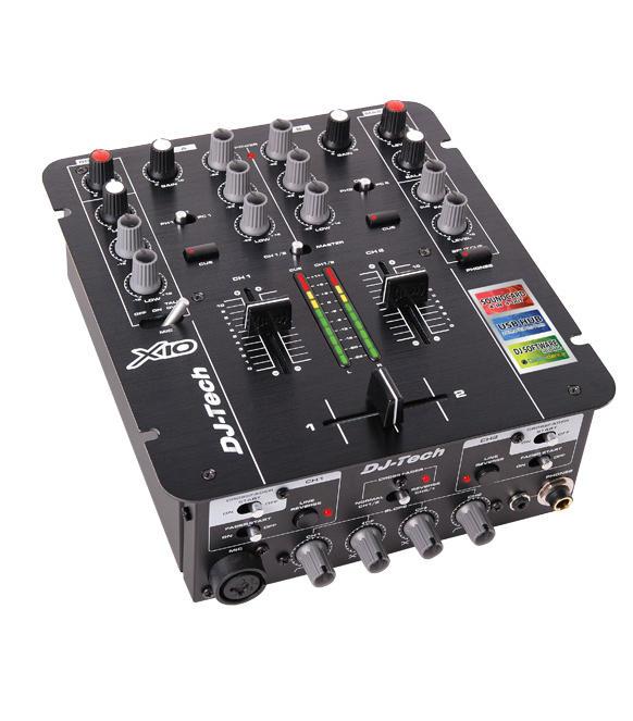 Foto compact professional 2ch dj mixer with built-in audio interface dj tech x10 foto 384390