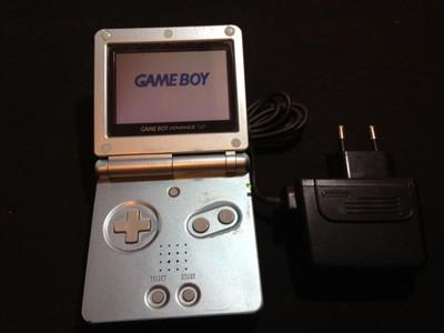 Foto Consola Nintendo Game Boy Advance Sp Azul Plata Con Cargador foto 107570