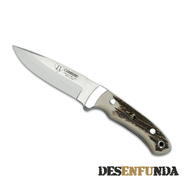 Foto Cuchillo Cudeman con hoja de acero 440 de 11 cm. con sierra y con mango de asta de ciervo 290-c foto 410912