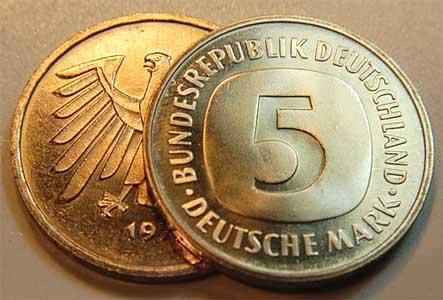 Foto Deutschland / Bundesrepublik 5 Mark 2001 A foto 921905