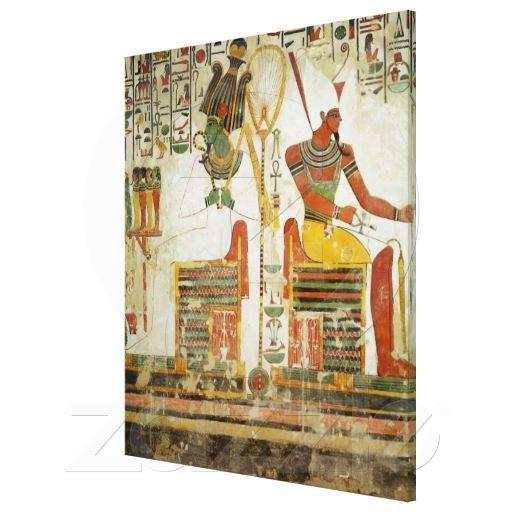 Foto Dioses Osiris y Atum, de la tumba de Impresiones En Lienzo Estiradas foto 585054