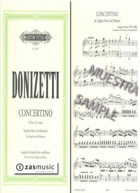 Foto donizetti, gaetano: concertino g major engl. horn u klav. foto 730789