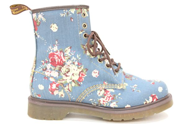 Foto DR MARTENS Castel Floral Boots DENIM Size: 3 foto 78400