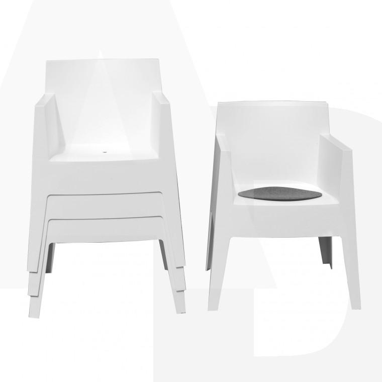 Foto Driade Store - Toy - Kit de Promoción 4 sillas - blanco/con 4 cojines anthrazit foto 154957