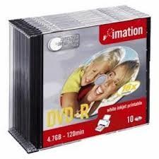 Foto Dvd-R Imation 4,7Gb 16X Slim (Pack 10 Ud) Imprimible Inkjet foto 210847