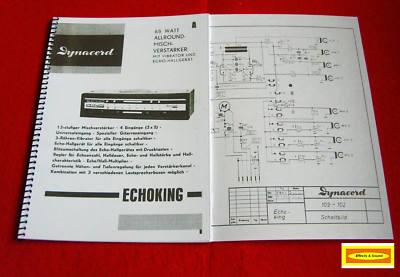Foto Dynacord Echo-king- Operating Instruction Manual -rare- foto 603301