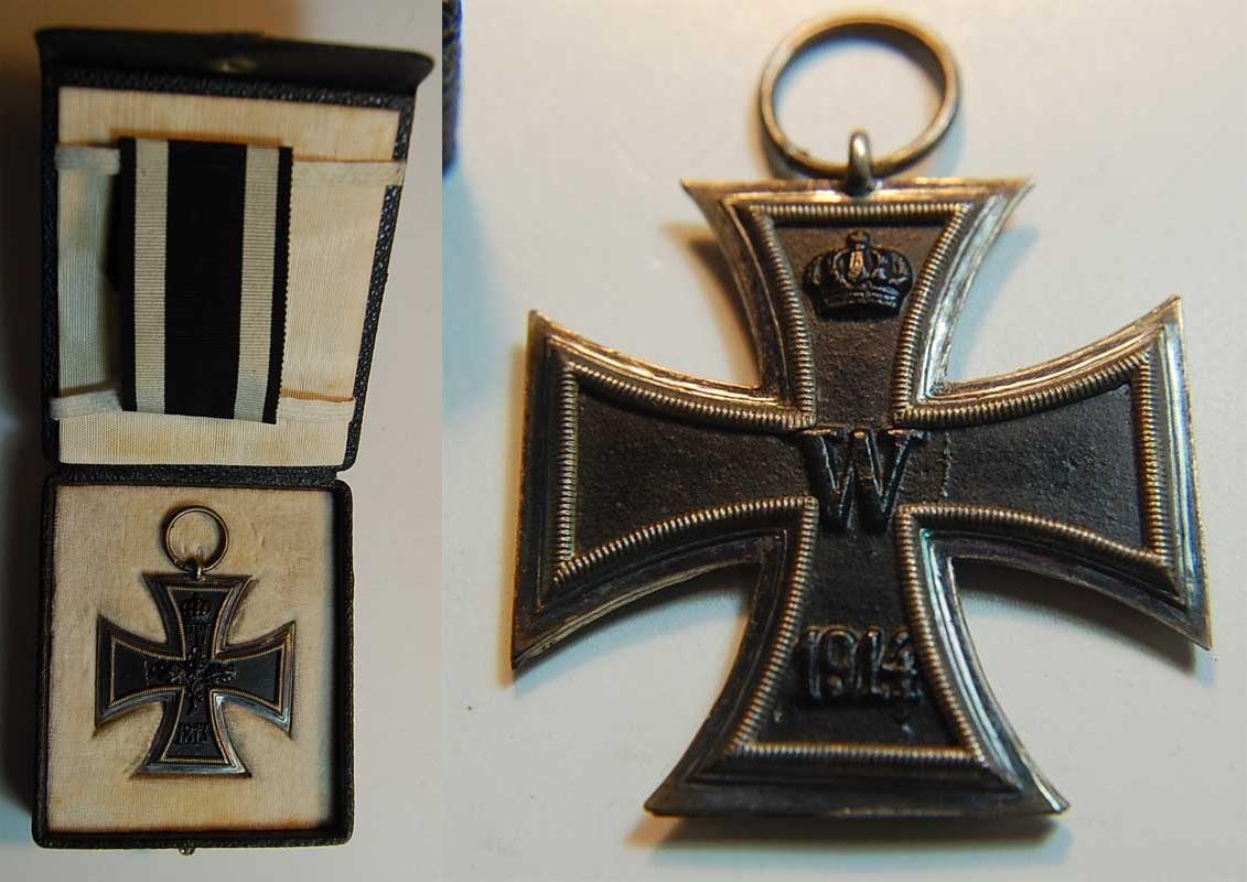 Foto Eisernes Kreuz in original Etui mit Band 1 Weltkrieg Eisernes Kreuz in foto 677023