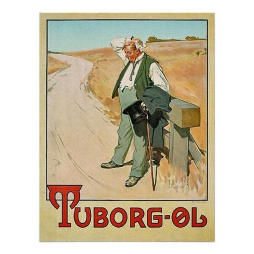 Foto Erik Henningsen para Tuborg Beer (1900) Dinamarca Posters foto 528946