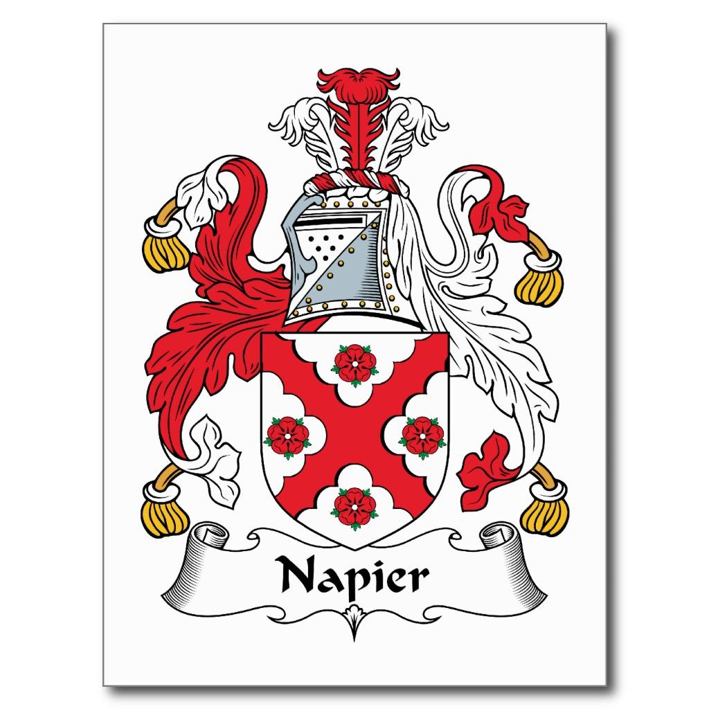 Foto Escudo de la familia de Napier Tarjetas Postales foto 812699
