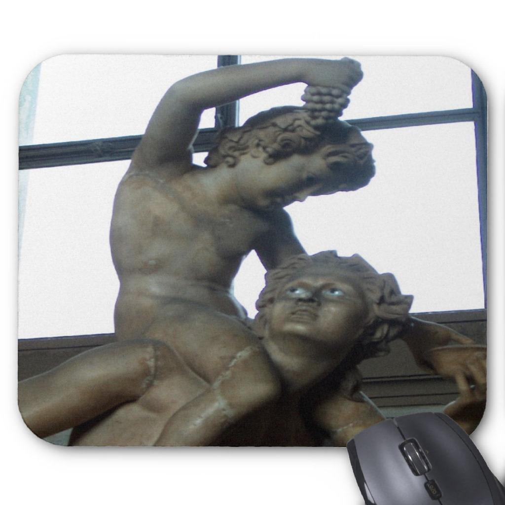 Foto Estatua del Bacchus en el Vatican Tapetes De Ratón foto 821178