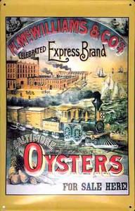 Foto Express Brand Baltimore Oysters embossed steel sign foto 639845