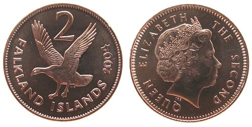 Foto Falkland Inseln Falkland Islands 2 Pence 2004
