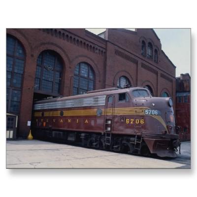 Foto Ferrocarril EMD E-8 de Pennsylvania restaurado en Tarjeta Postal foto 34820