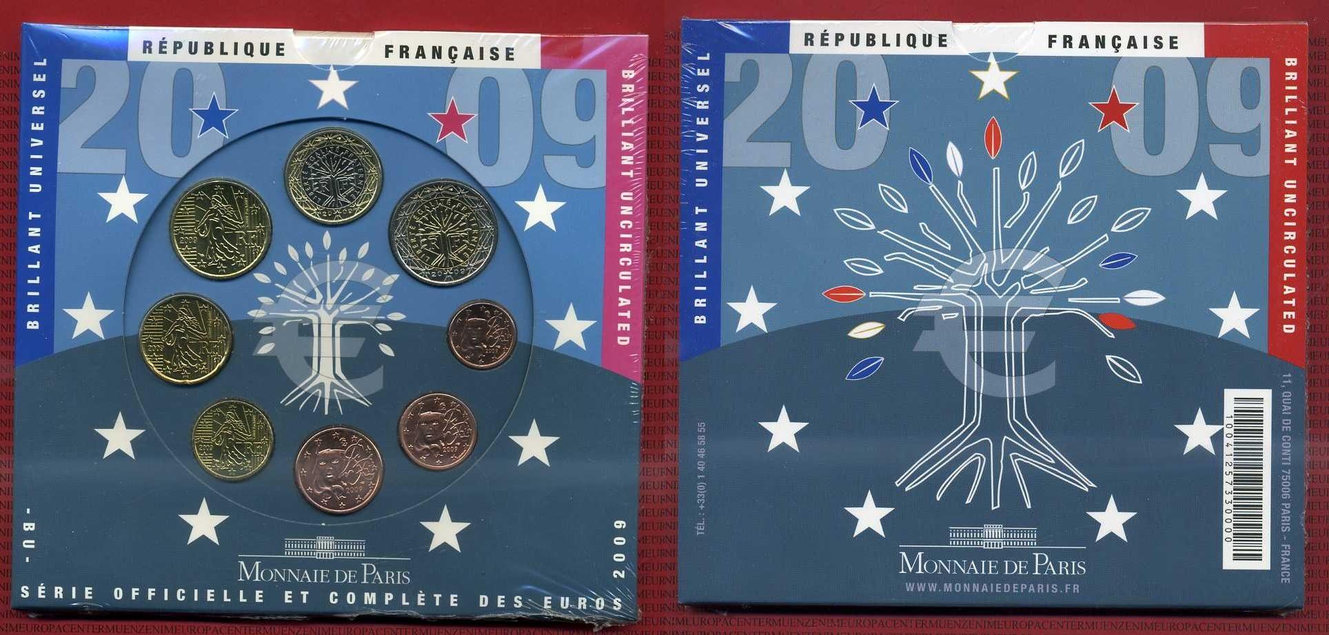 Foto Frankreich, France Euro Kursmünzensatz Kms 2009 foto 279605