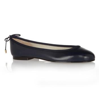 Foto French Sole Navy Leather Ballet Flat. foto 368478