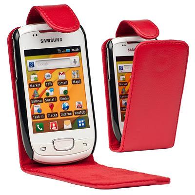 Foto Funda cuero roja Samsung Galaxy mini S5570 foto 320517