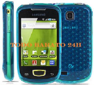 Foto Funda gel azul clarita Samsung Galaxy mini S5570 foto 745507