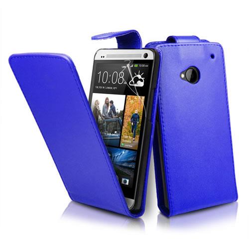 Foto Funda HTC One Cuero Azul foto 555185