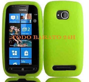 Foto Funda silicona verde Nokia Lumia 710 foto 308622