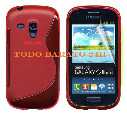 Foto Funda TPU S-Line roja Samsung Galaxy S3 mini i8190 foto 308636
