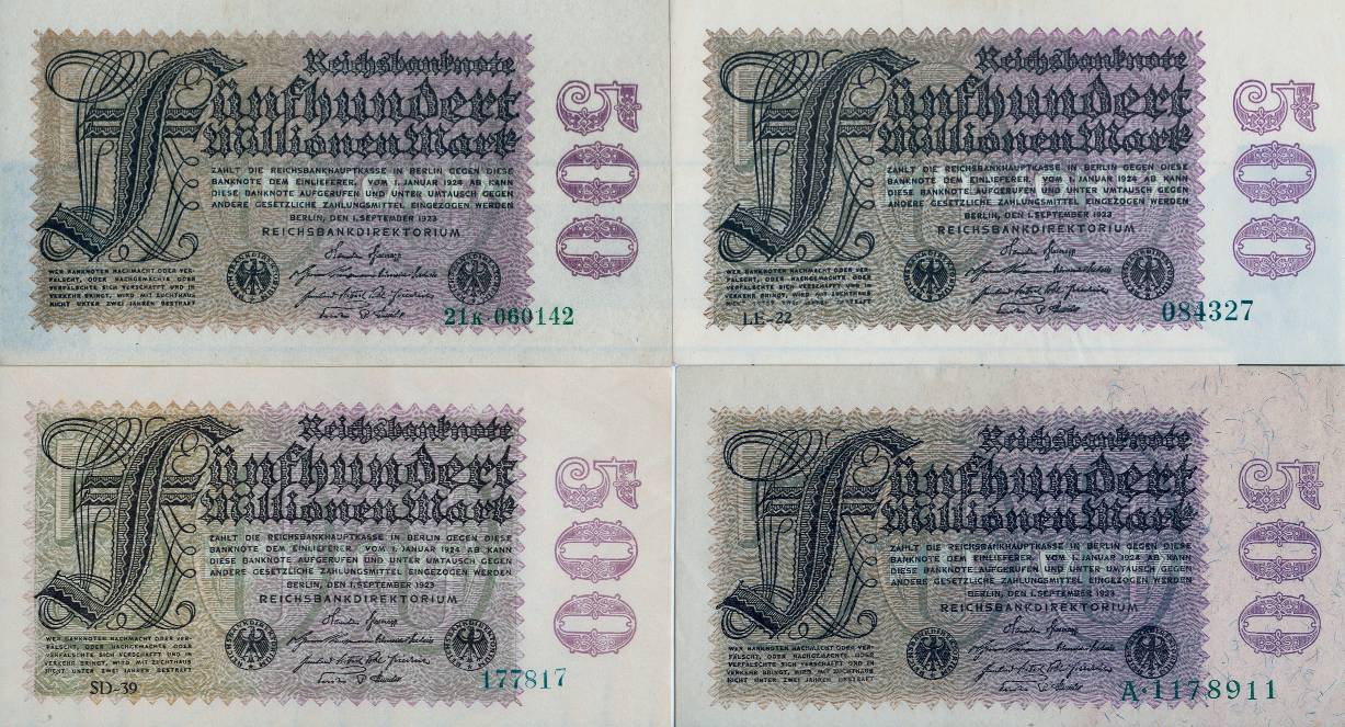 Foto Geldscheine Inflation 1919-1924 1923 foto 124929
