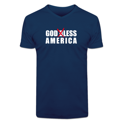 Foto God Bless America Camiseta cuello en V foto 690988