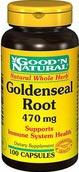 Foto goldenseal root - raíz de sello de oro 470 mg 100 cápsulas foto 111131
