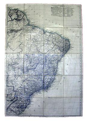 Foto Gotha Justus Perthes Gran Mapa Map Karte Brasil Amazonas Amazon South America foto 78039