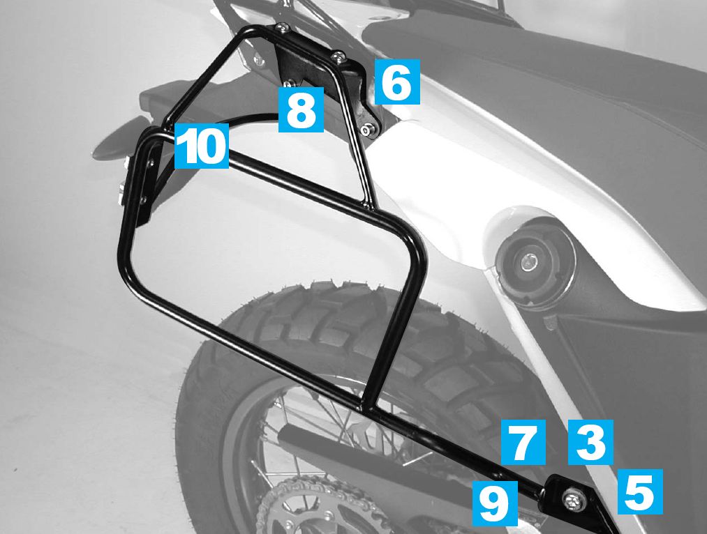 Foto Hepco & Becker: Lock-It pannier rack BMW G 650 X Challenge foto 166895