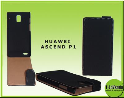 Foto Huawei Ascend P1  U9200 Funda Movil Vertical Con Tapa Para  Alta Calidad Negra foto 670726