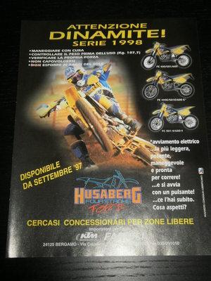 Foto Husaberg - Motorcycle Moto -  Ad Publicite Anuncio - Italian - 1994 foto 895550