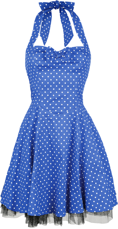 Foto H&R London: Blue White Small Dot Mini Dress - Vestido foto 209873