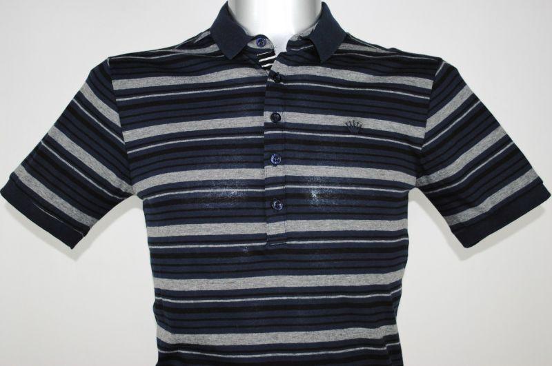 Foto Junk De Luxe Blue Striped Polo Shirt foto 724083