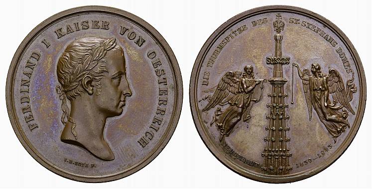Foto Kaiserreich ÖSterreich Bronzemedaille (I B Roth) 1843 foto 150059