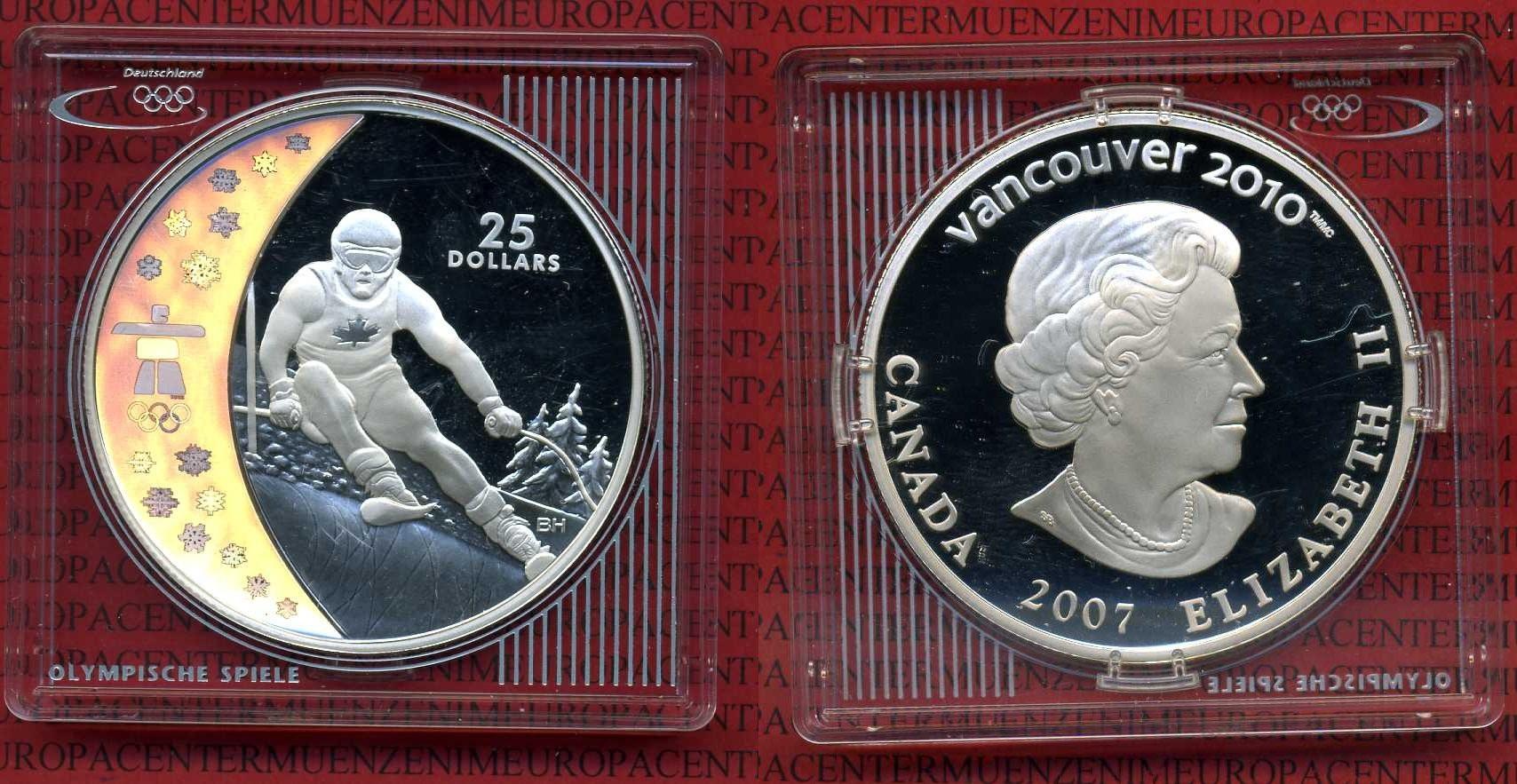 Foto Kanada Canada 25 Dollars Vancouver 2010 mit Hologramm 2007 foto 146621