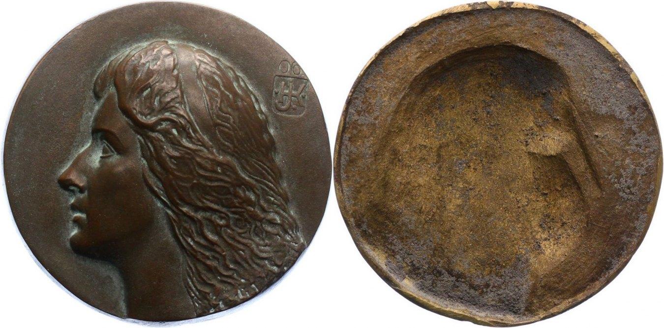 Foto Kunstmedaillen Einseitige Bronzegussmedaille 1906 foto 563922