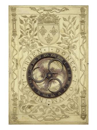 Foto Lámina giclée Boîte à chiffrer et à déchiffrer en forme de livre portant les emblèmes de Henri II, 61x46 in. foto 598453