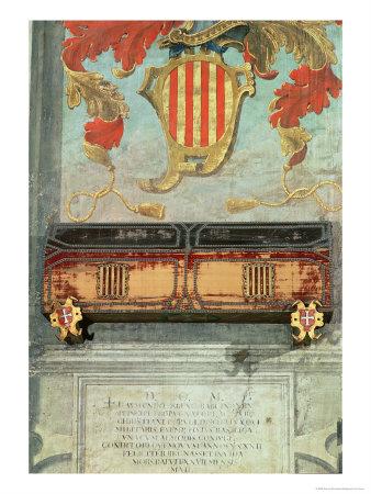 Foto Lámina giclée Mural Painting from the Count of Barcelona's Tomb de Ramon Berenguer, 61x46 in. foto 927278