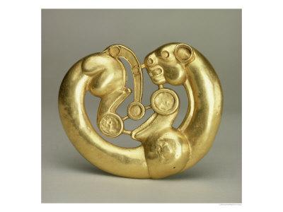 Foto Lámina giclée Pectoral Plaque, from the Siberian Collection of Peter I, from Altai, 7th-6th Century BC de Scythian, 61x46 in. foto 668461